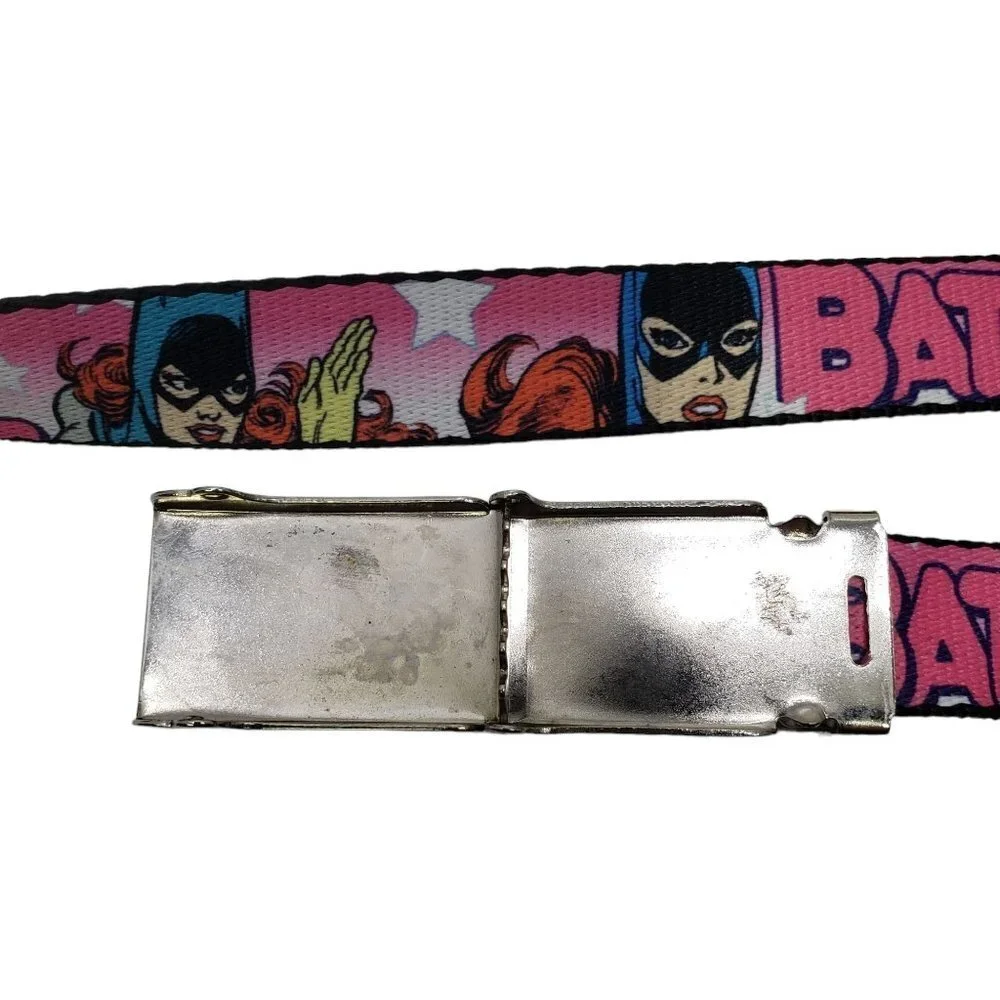 BD Buckle-Down Batgirl Belt Girl's One Size Pink Cut to Size (uncut) Bat‎ Girl